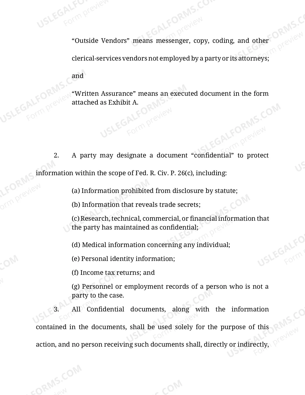Preview Stipulated Protective Order