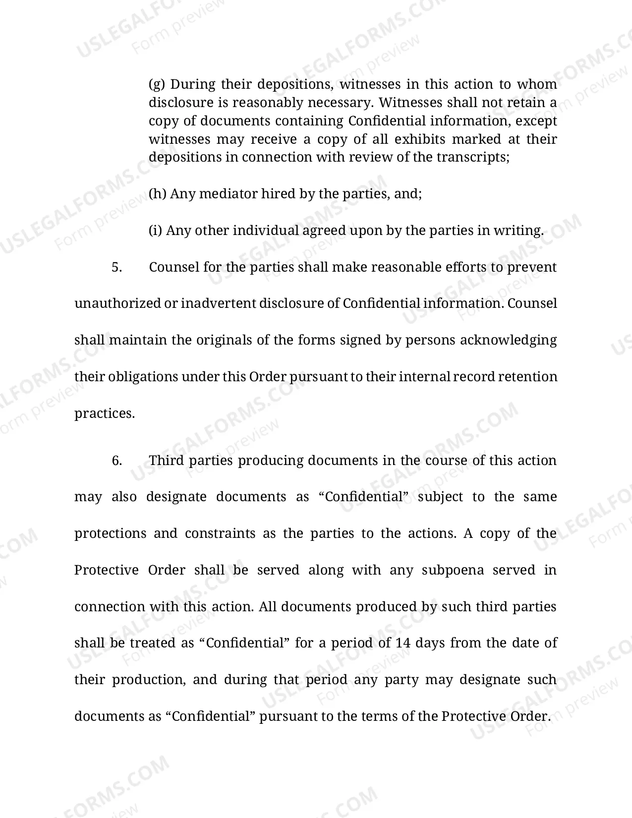 Preview Stipulated Protective Order