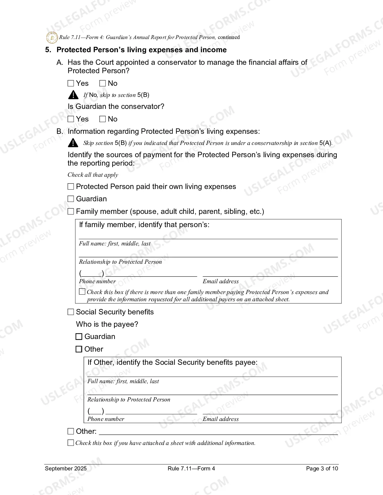 Preview Guardianship Report (District 5)
