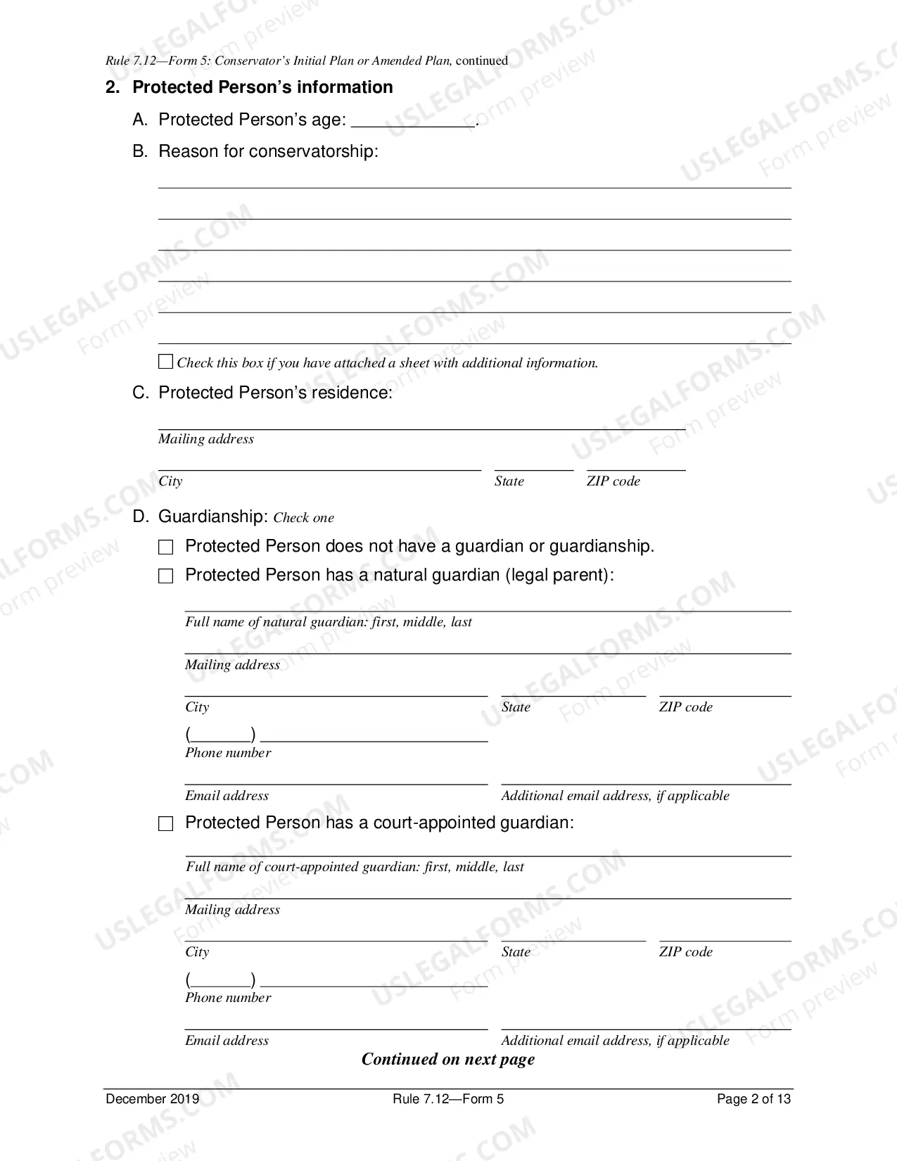 Preview Initial Report Of Conservator And Inventory (District 5)