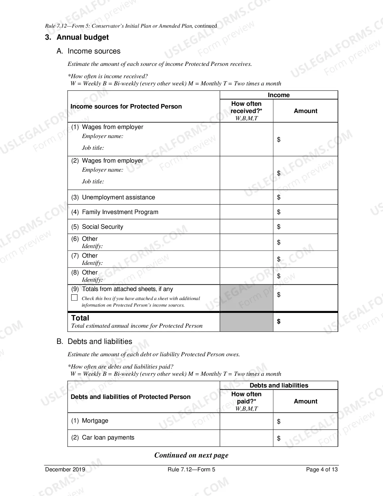 Preview Initial Report Of Conservator And Inventory (District 5)