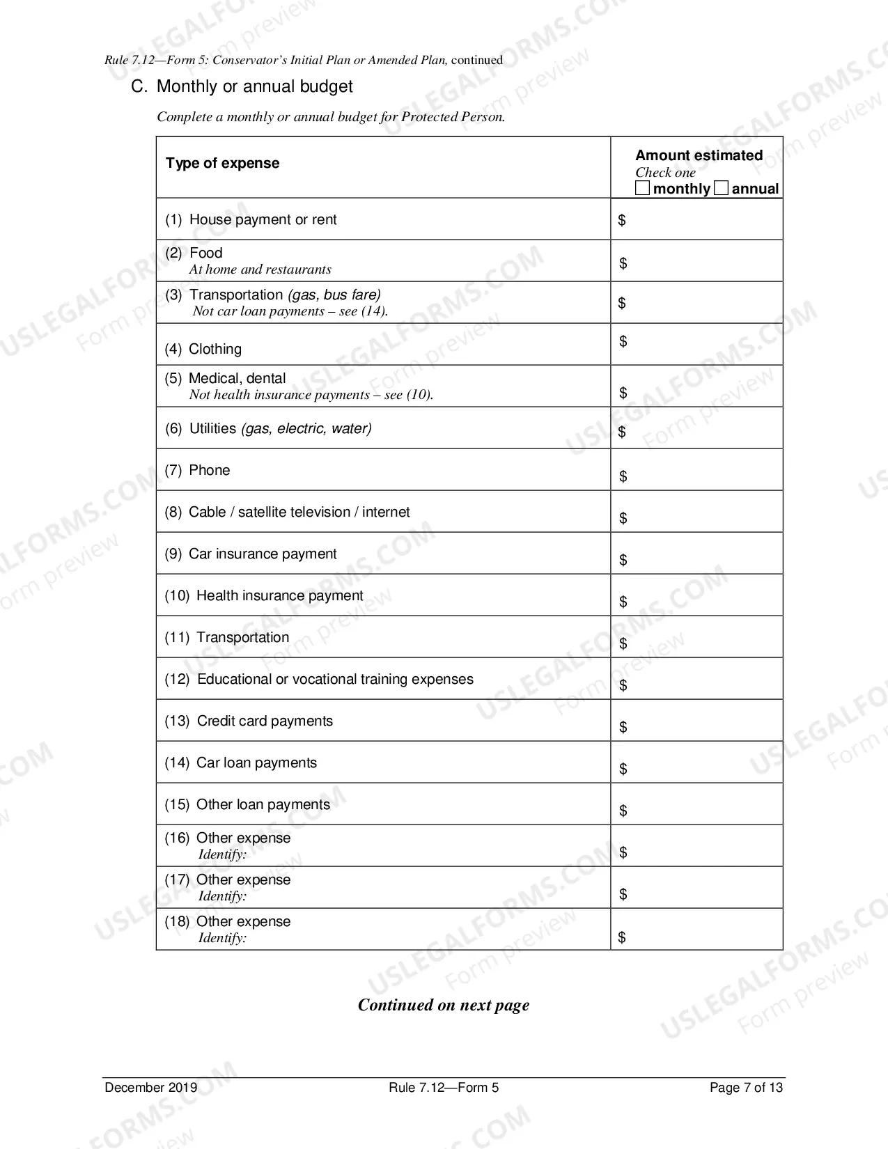 Preview Initial Report Of Conservator And Inventory (District 5)