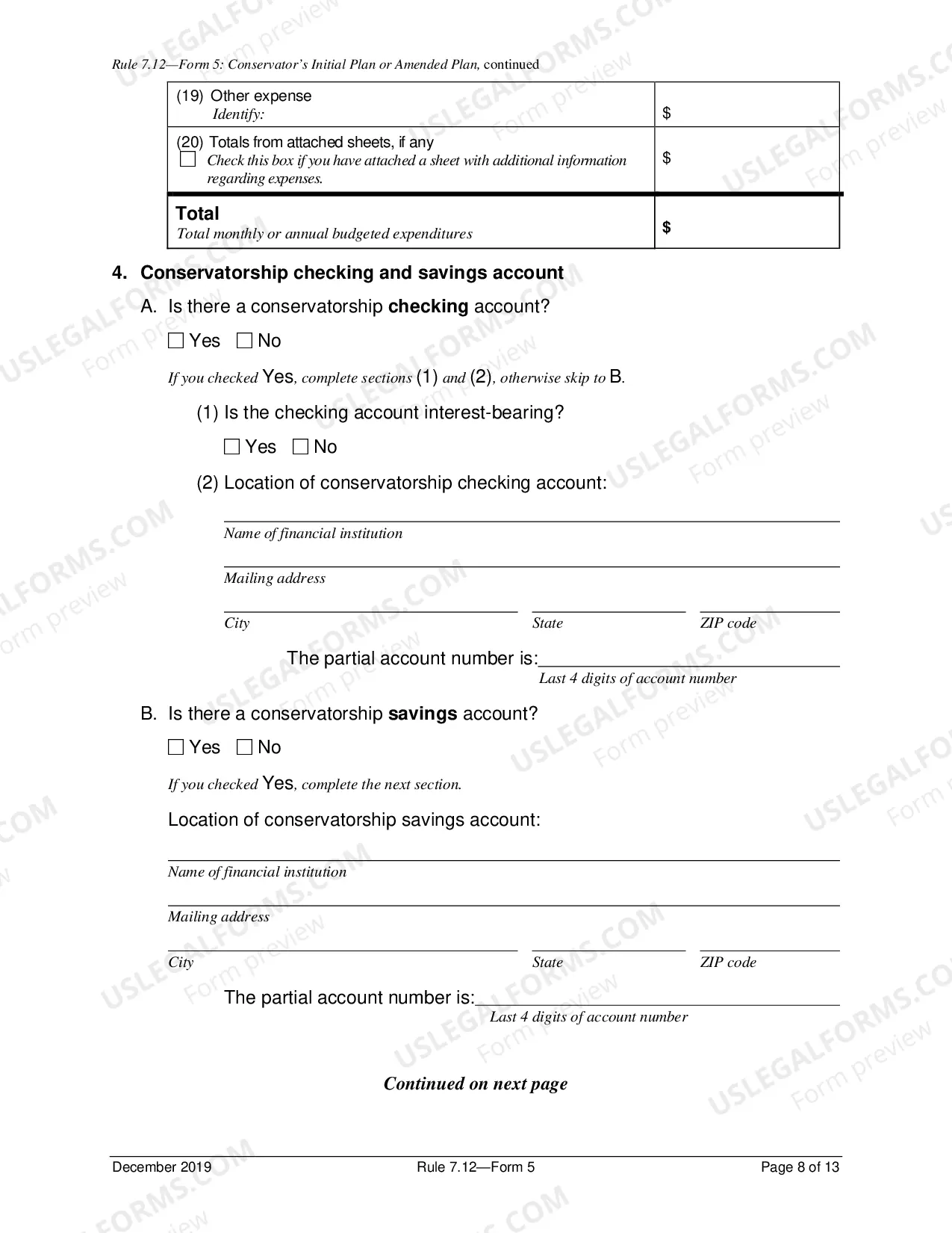 Preview Initial Report Of Conservator And Inventory (District 5)