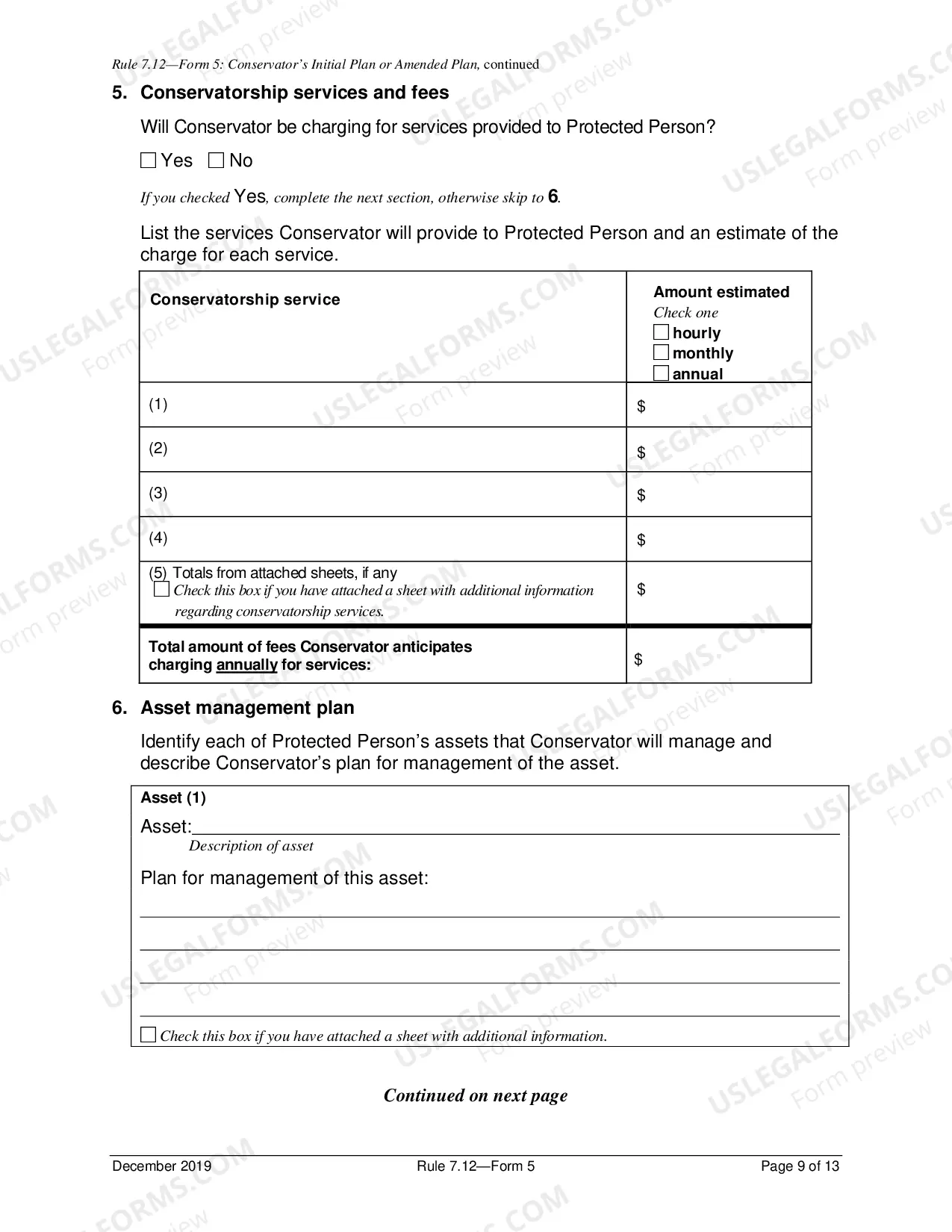 Preview Initial Report Of Conservator And Inventory (District 5)