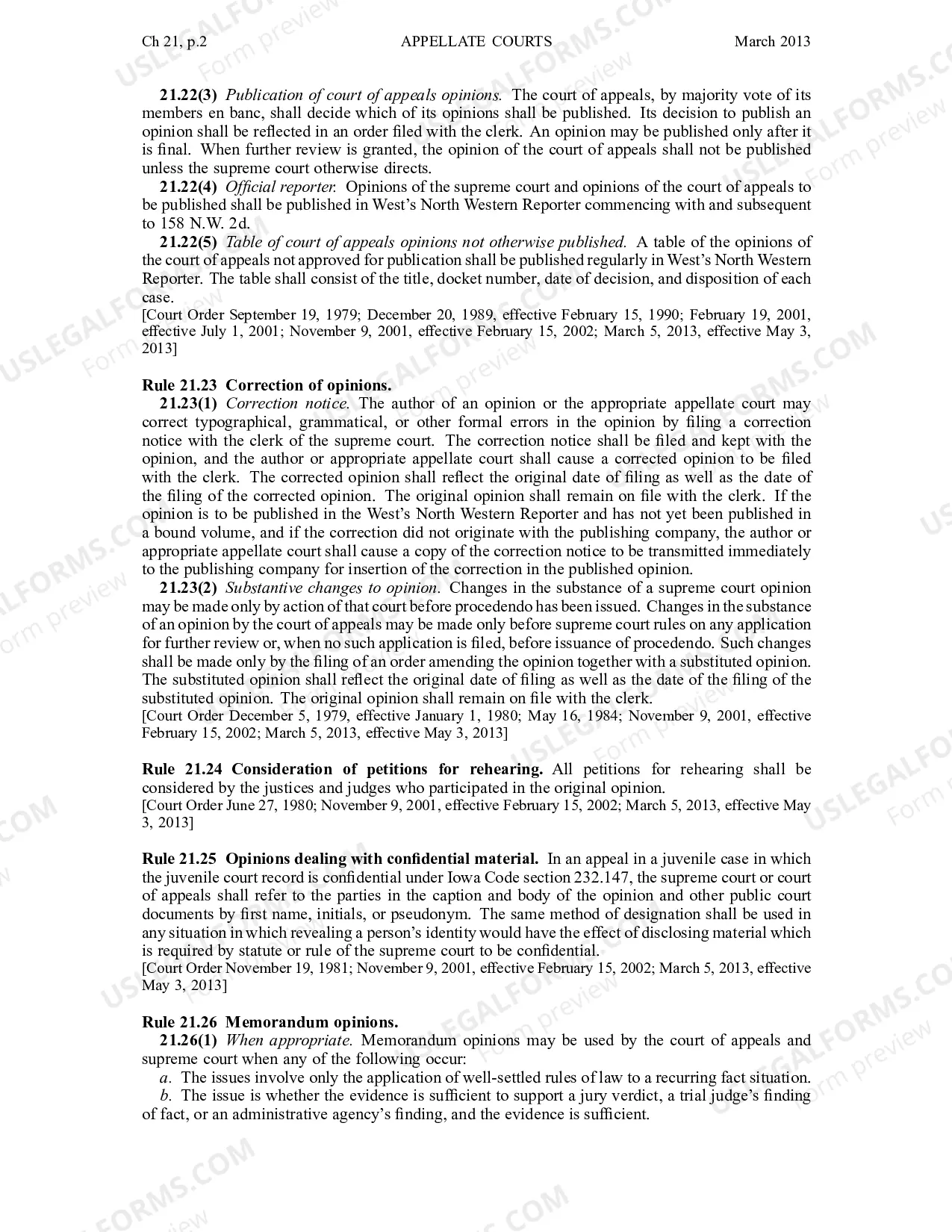 Preview Chapter 21 - Organization and Procedures of Appellate Courts