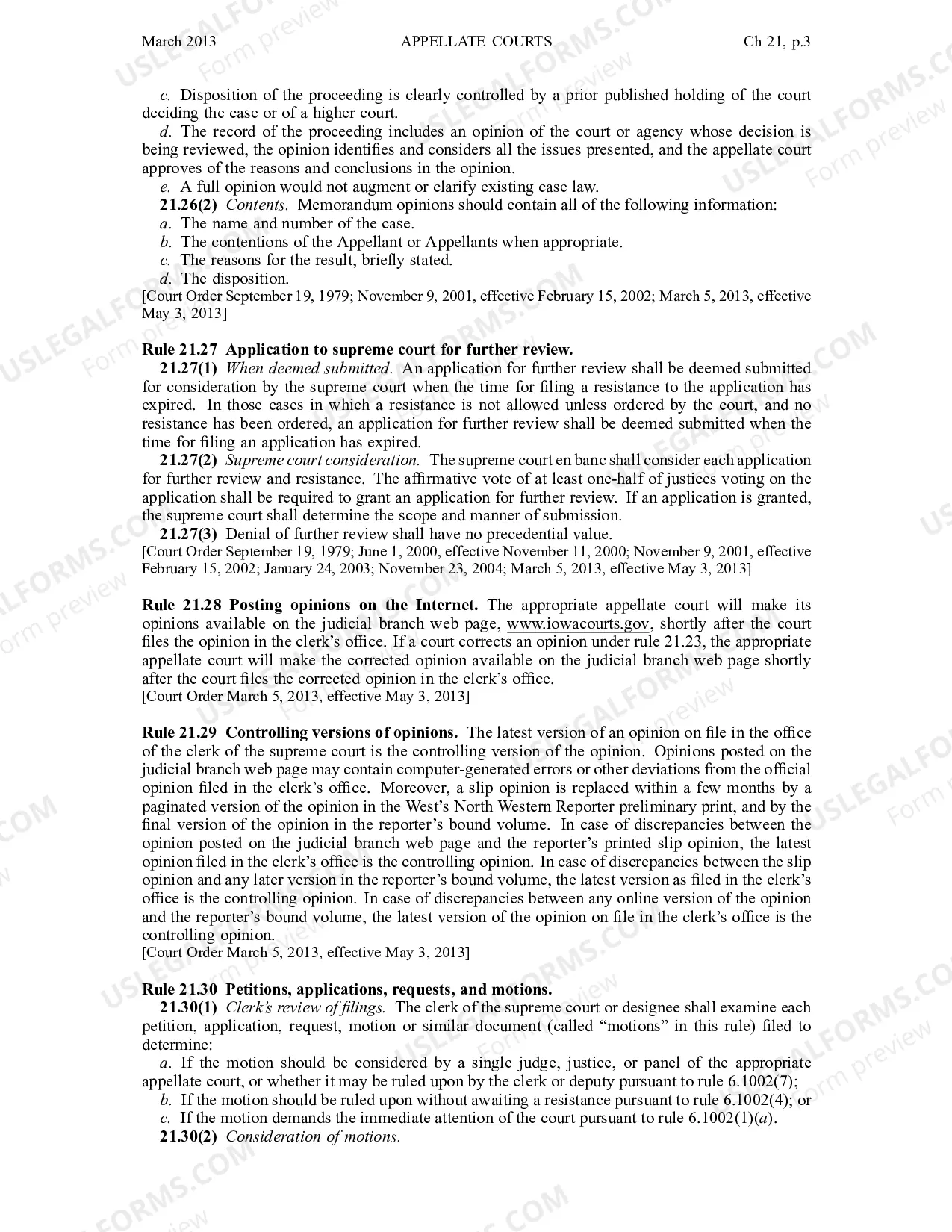 Preview Chapter 21 - Organization and Procedures of Appellate Courts