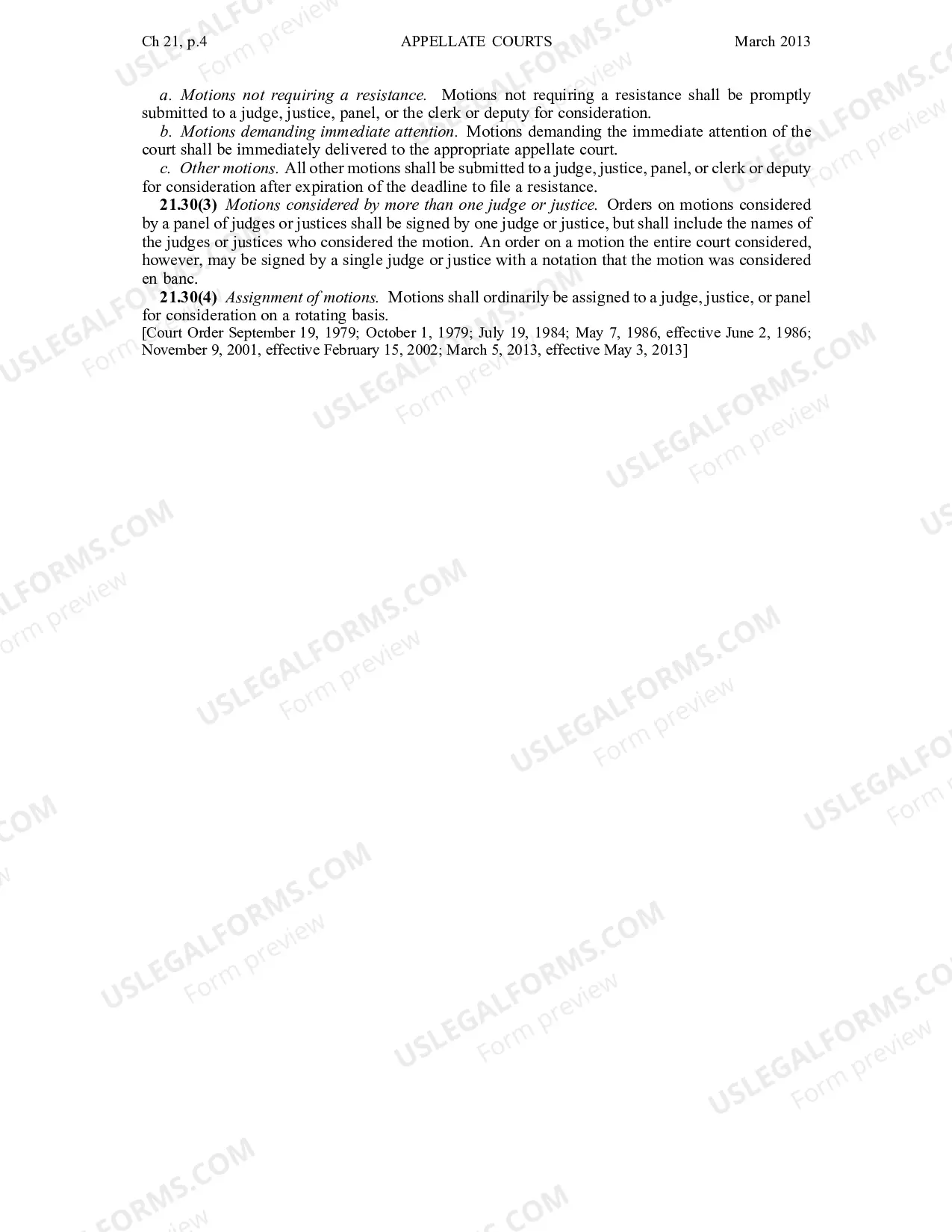 Preview Chapter 21 - Organization and Procedures of Appellate Courts
