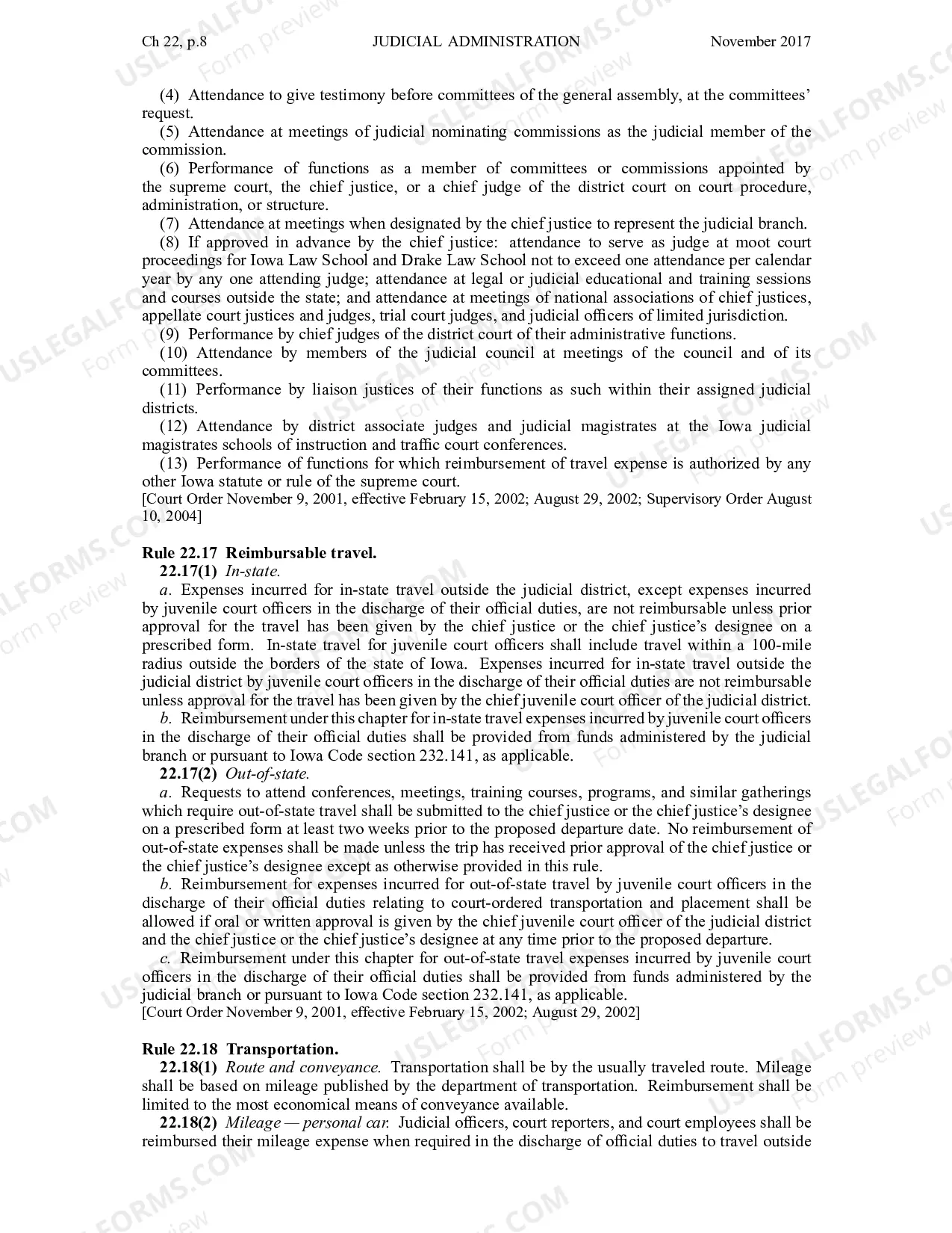 Preview Chapter 22 - Judicial Administration