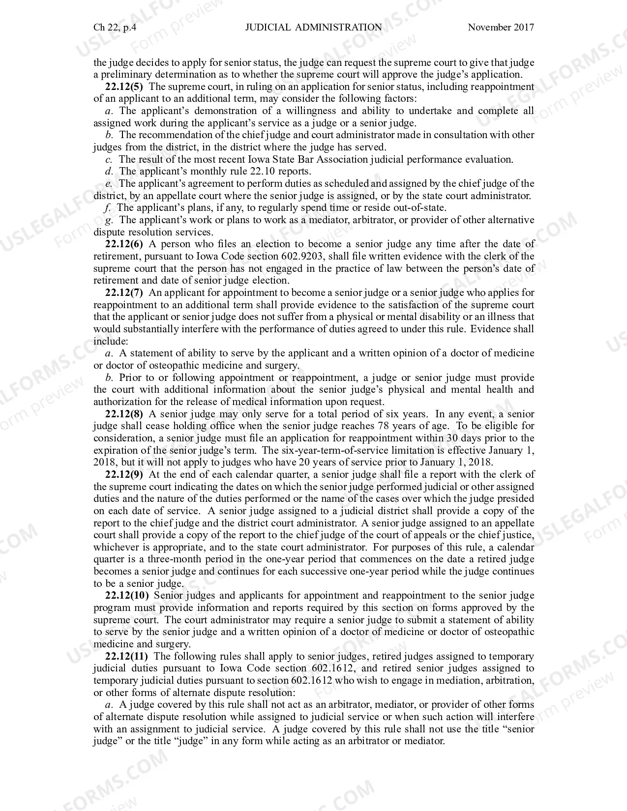 Preview Chapter 22 - Judicial Administration