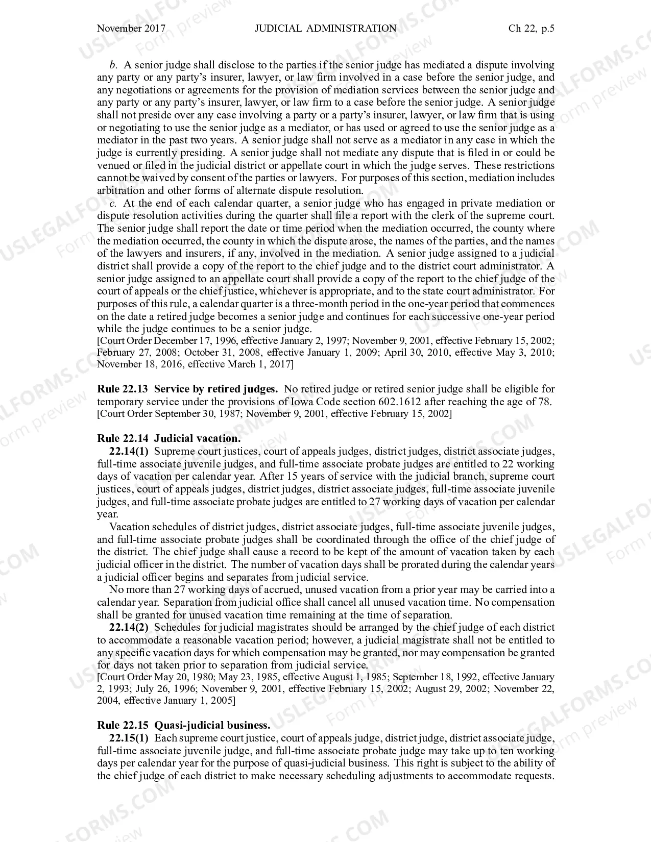 Preview Chapter 22 - Judicial Administration