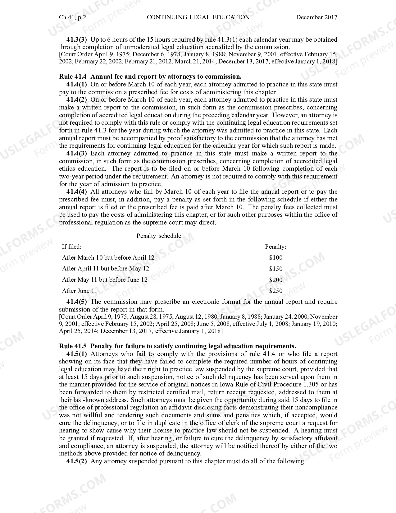 Preview Chapter 41 - Continuing Legal Education for Lawyers