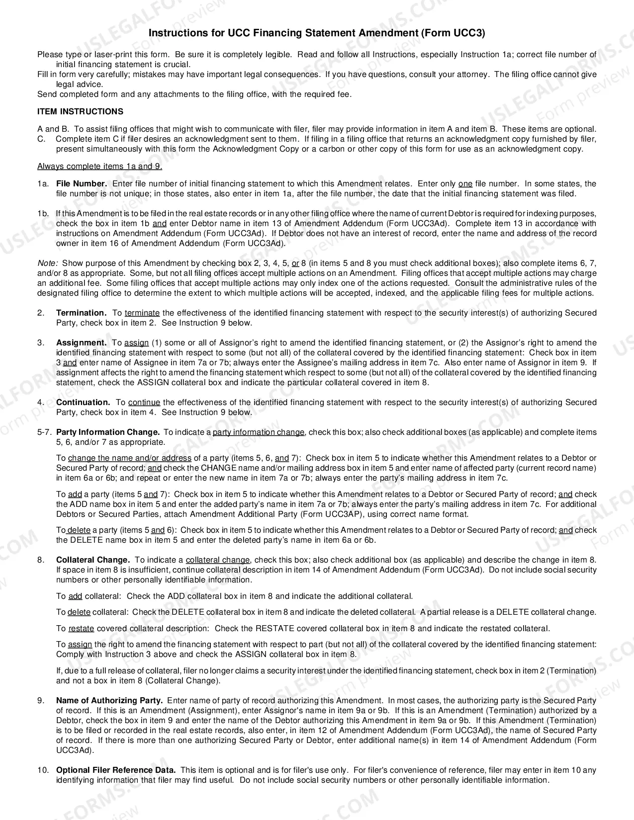 Preview UCC 3Ad and Instructions