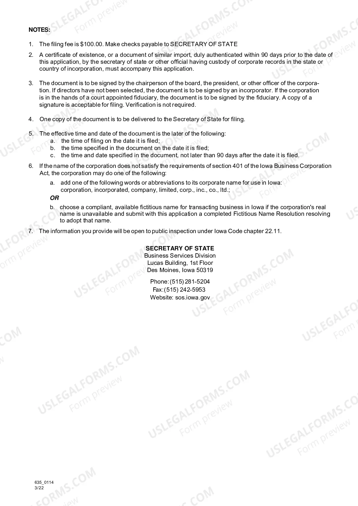 Preview Application For Amended Certificate Of Authority