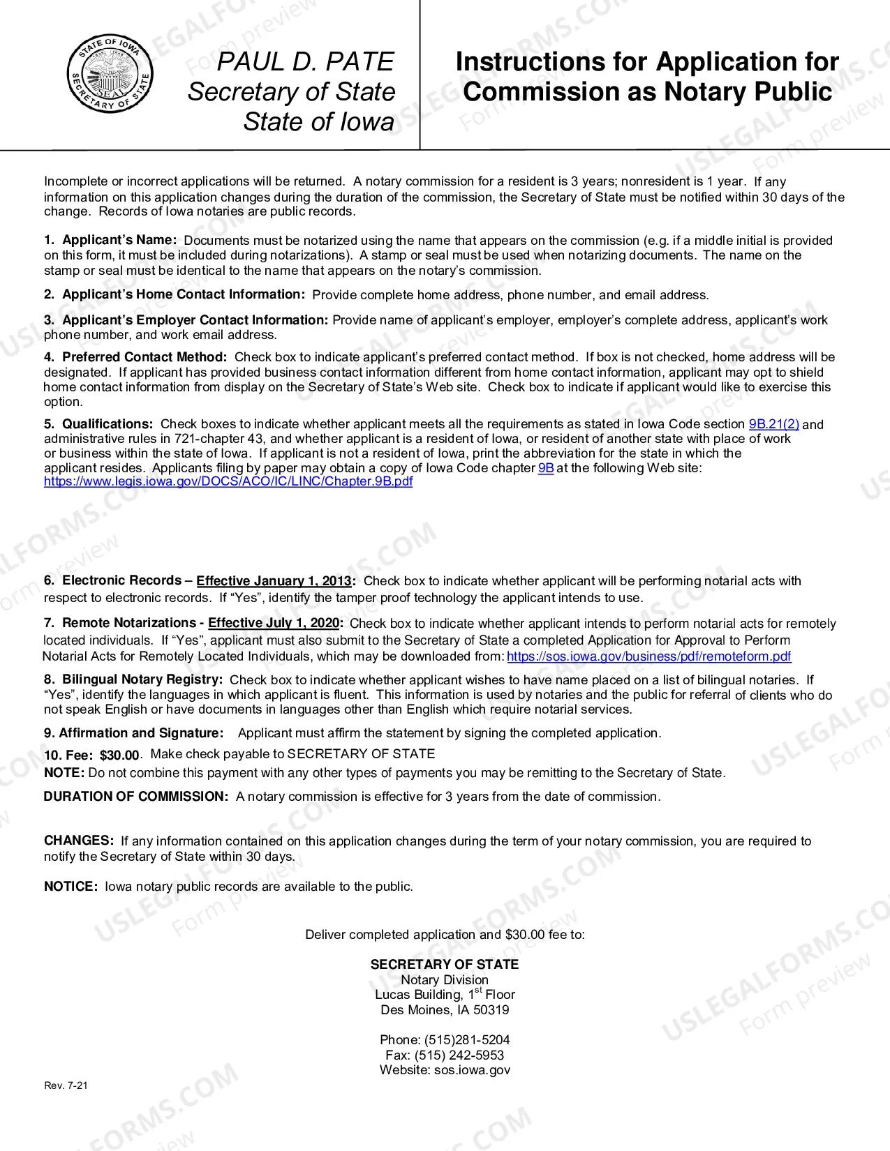 Preview Application For Appointment As Notary Public