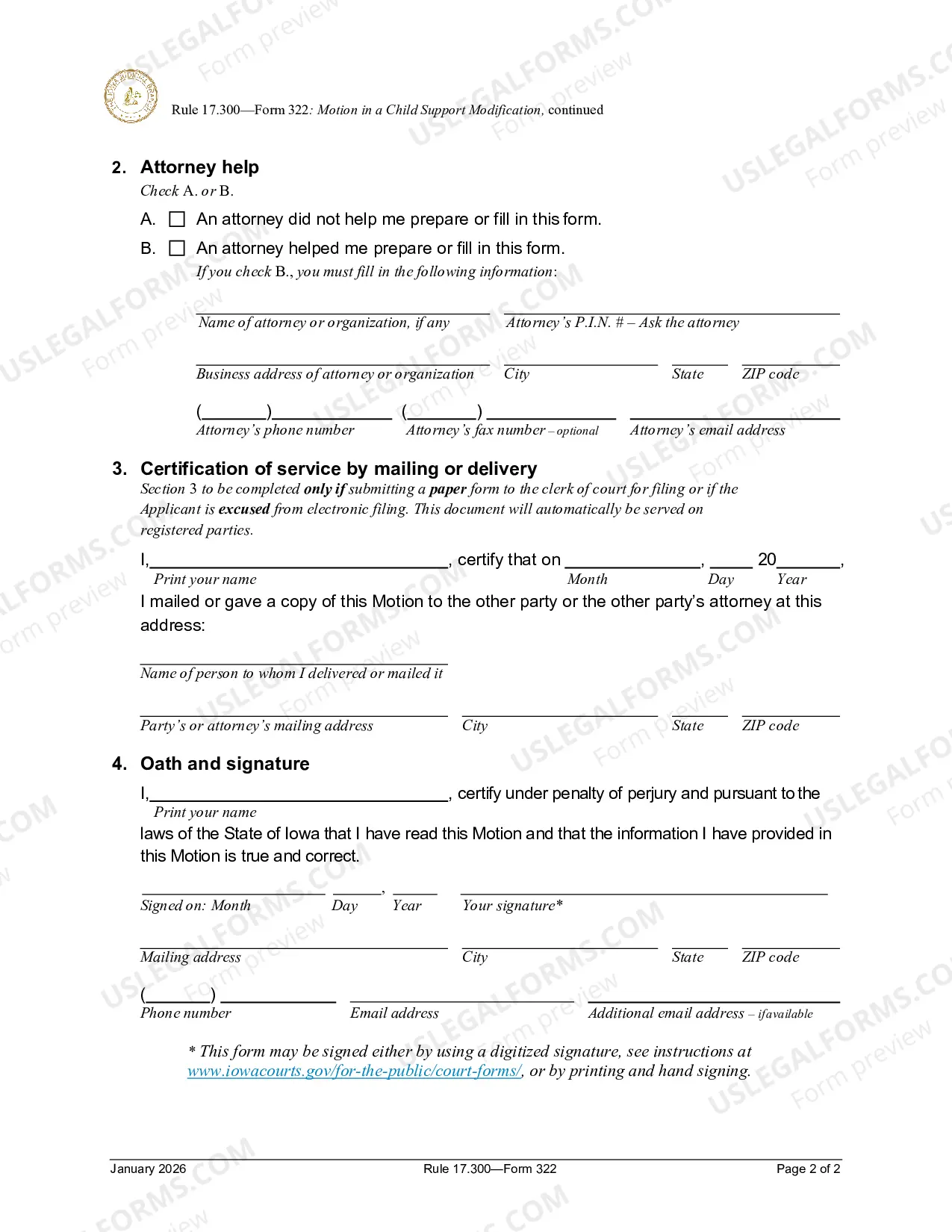 Preview Motion In Child Support Modification