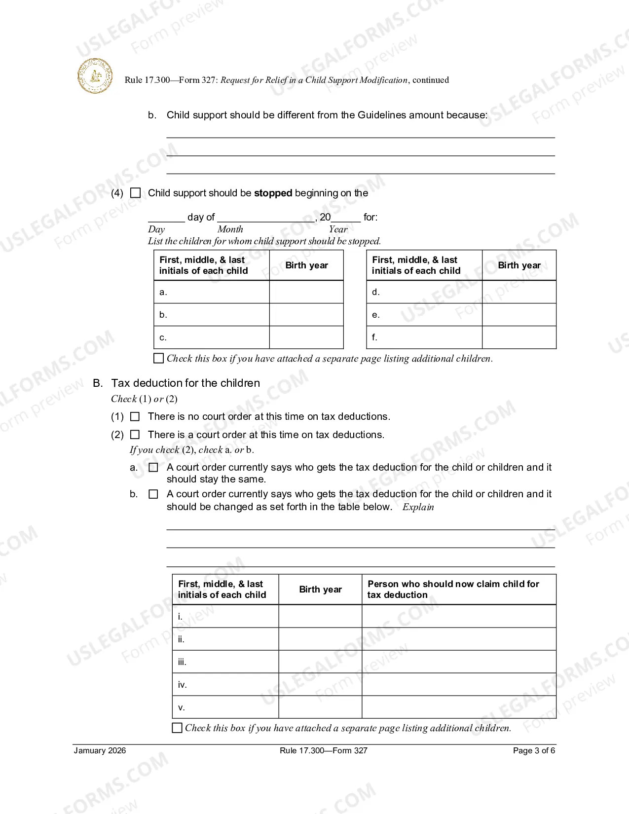 Preview Request For Relief In Child Support Modification