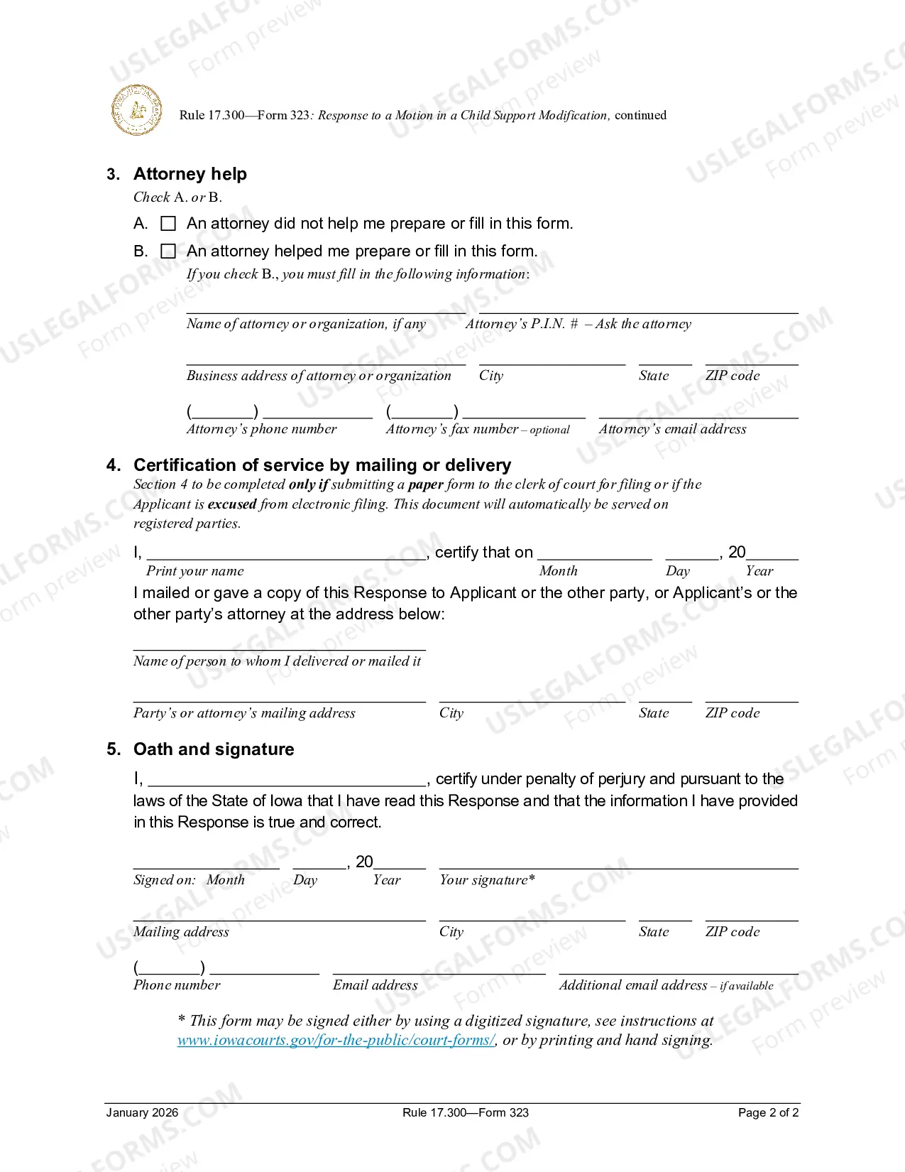 Preview Response To Motion In Child Support Modification