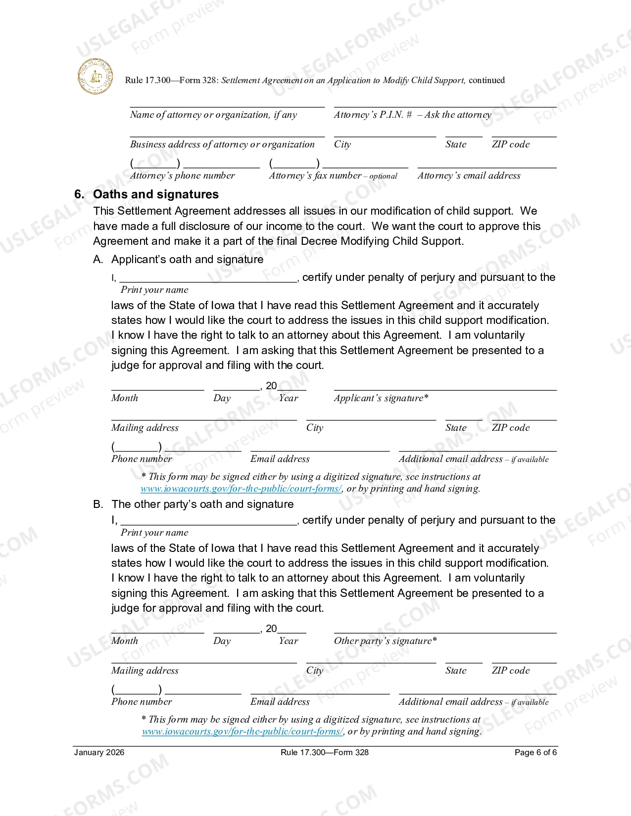 Preview Settlement Agreement On Application To Modify Child Support