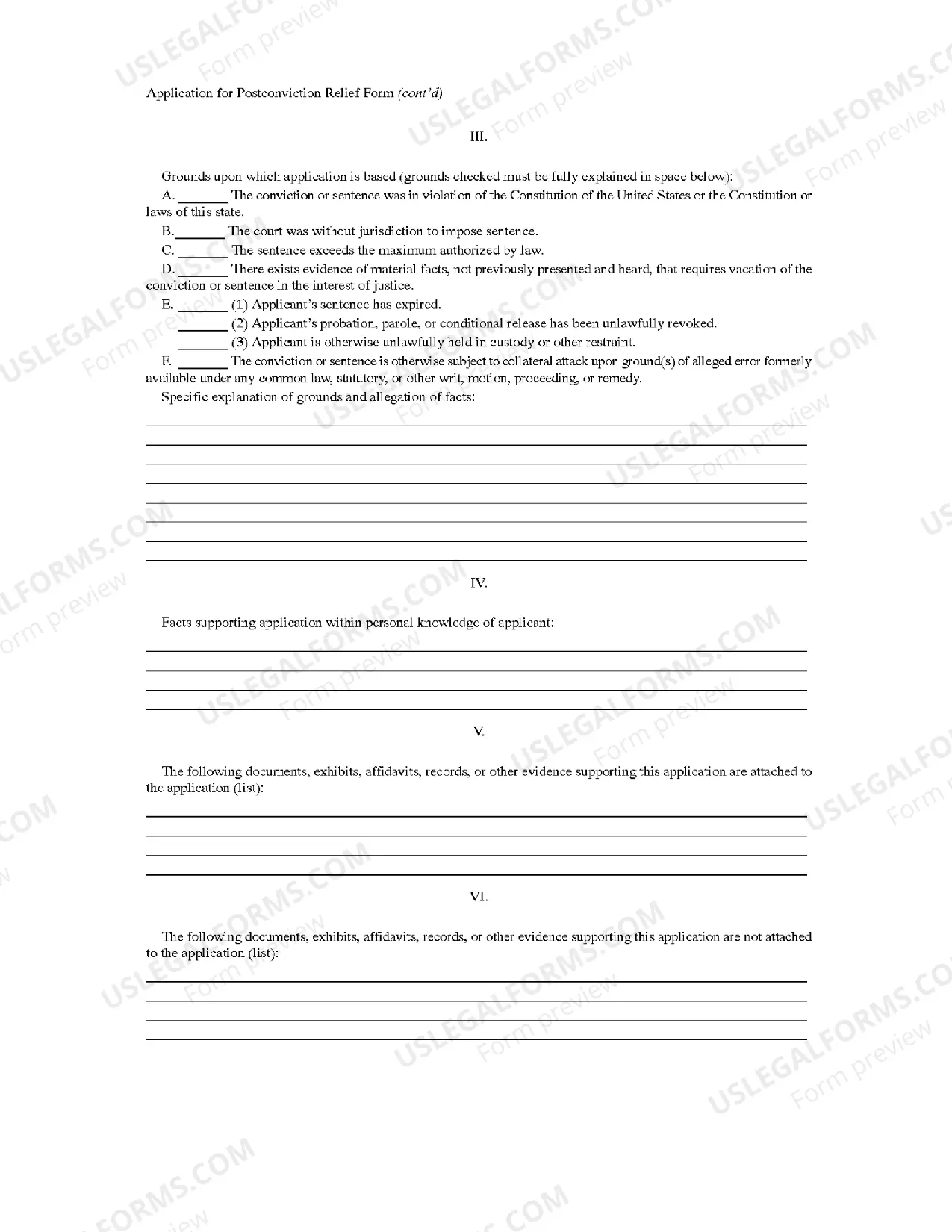 Preview Application For Postconviction Relief