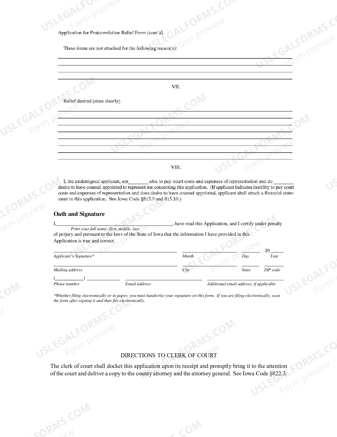 Preview Application For Postconviction Relief