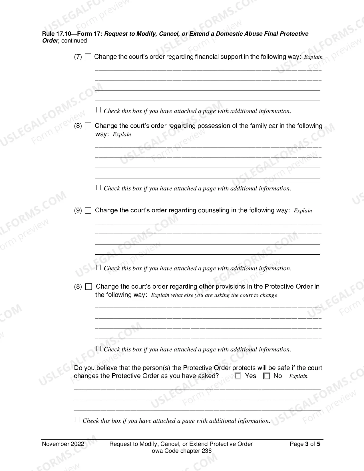 Preview Request To Cancel Or Change Chapter 236 Protective Order