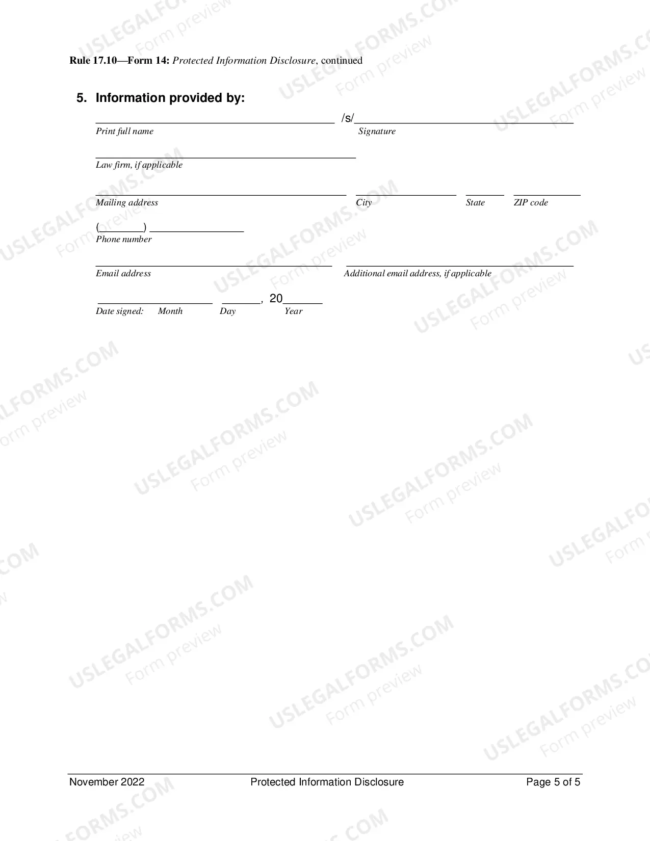 Preview Protected Information Disclosure