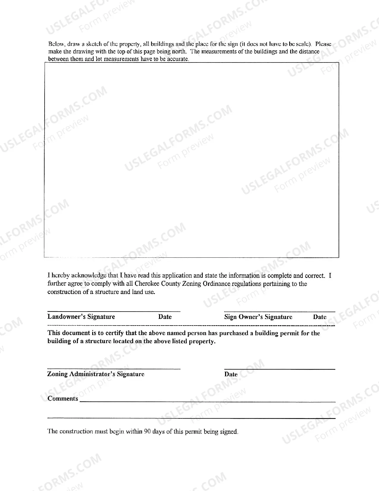 Preview Zoning Sign Permit