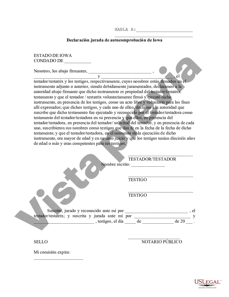 Preview Codicilo al formulario de testamento para enmendar su testamento - Cambios o enmiendas de testamento