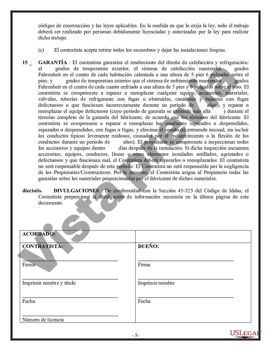 Preview Contrato HVAC para contratista