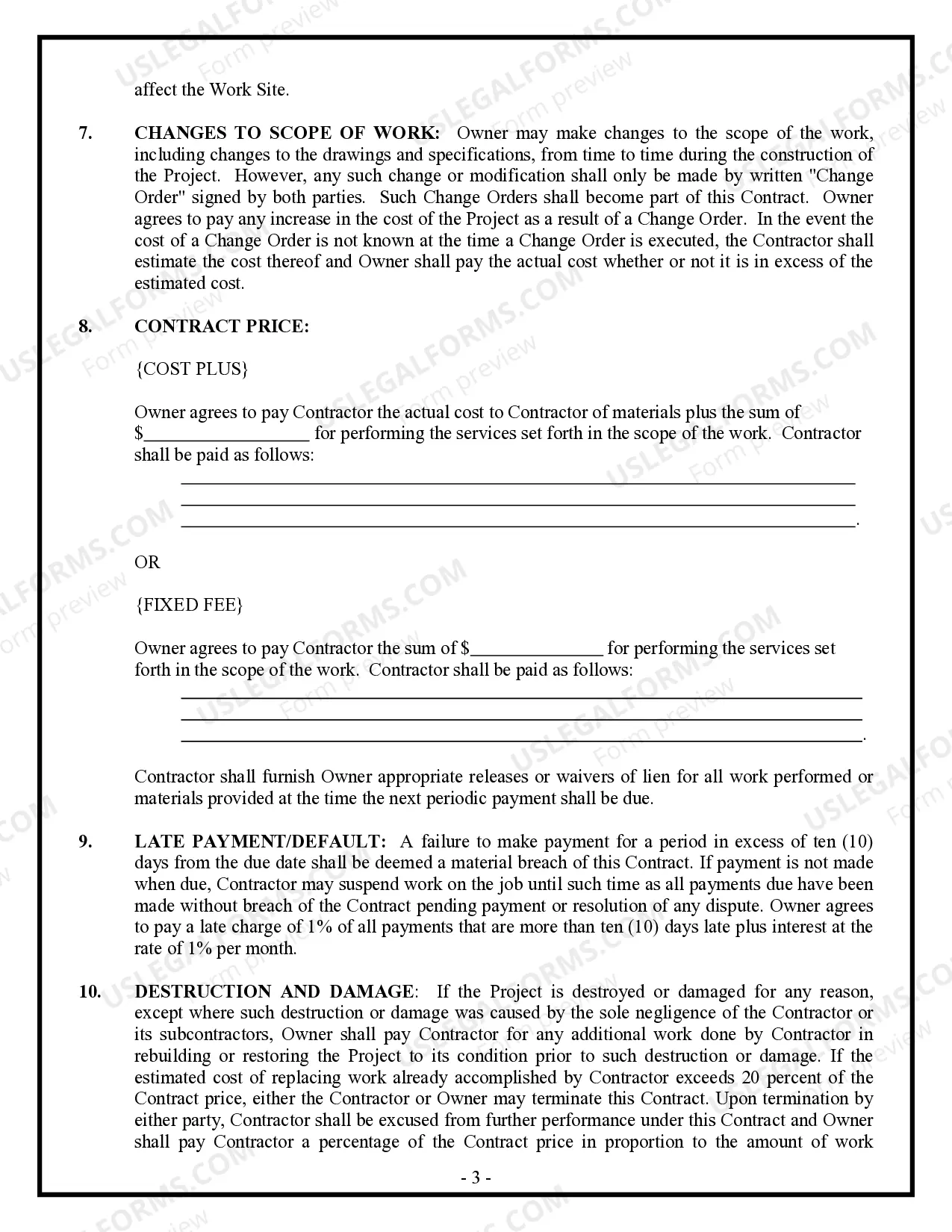 Preview HVAC Contract for Contractor