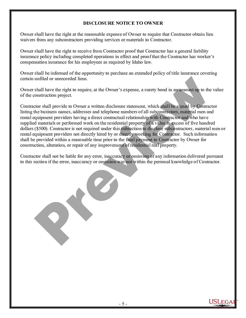 page 4 Demolition Contract for Contractor preview