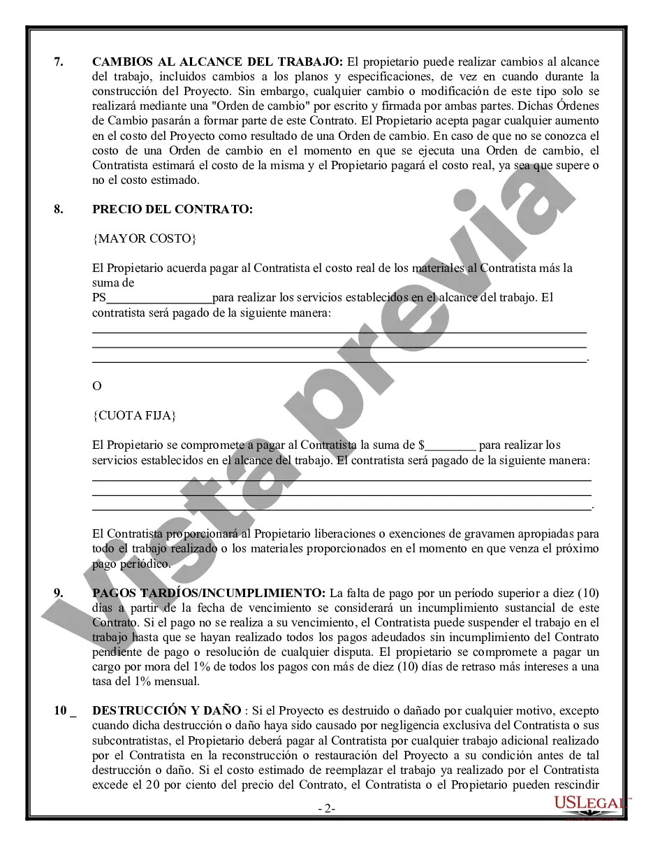 Preview Contrato de Seguridad para Contratista