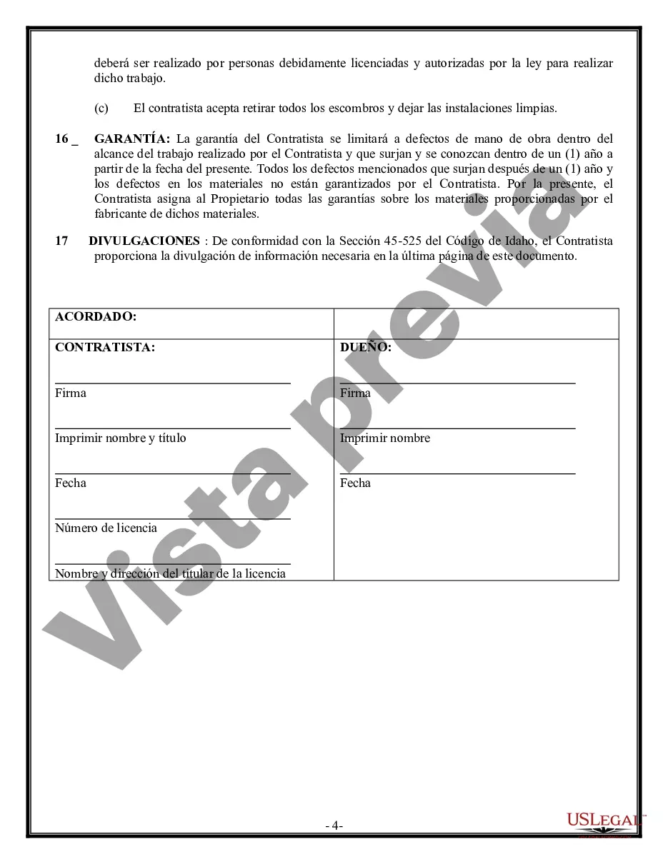 Preview Contrato de trabajo en el sitio para el contratista