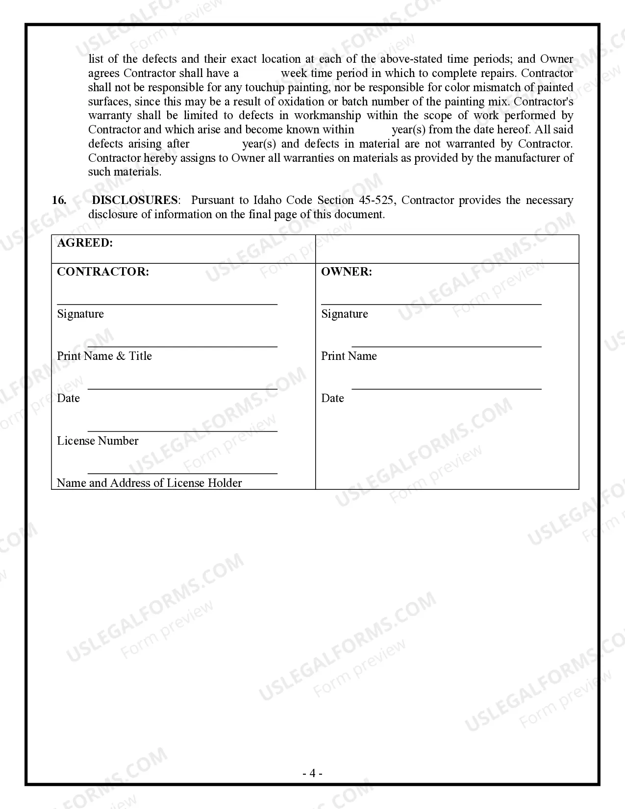 Preview Sheetrock Drywall Contract for Contractor