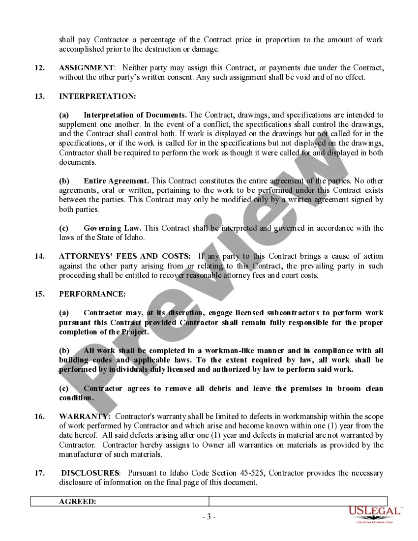 Preview Construction Contract Cost Plus or Fixed Fee