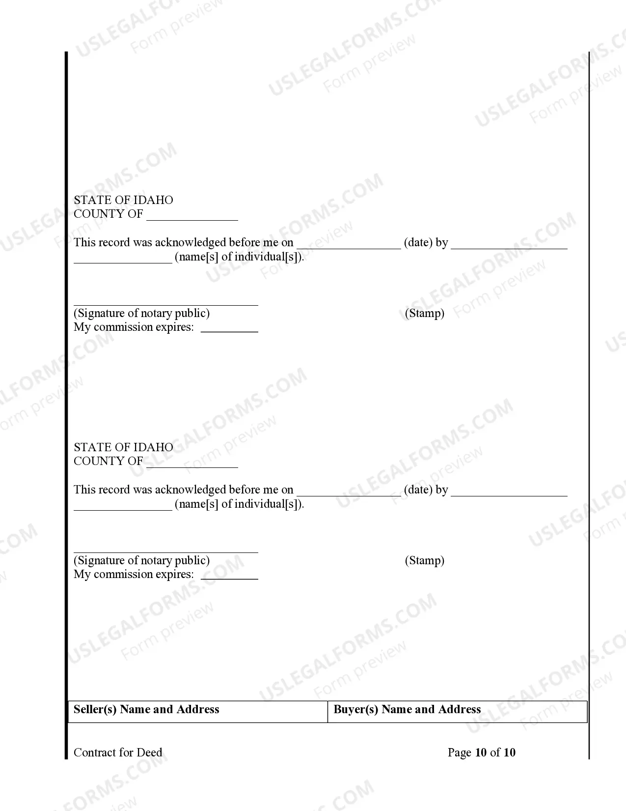 Preview Agreement or Contract for Deed for Sale and Purchase of Real Estate a/k/a Land or Executory Contract