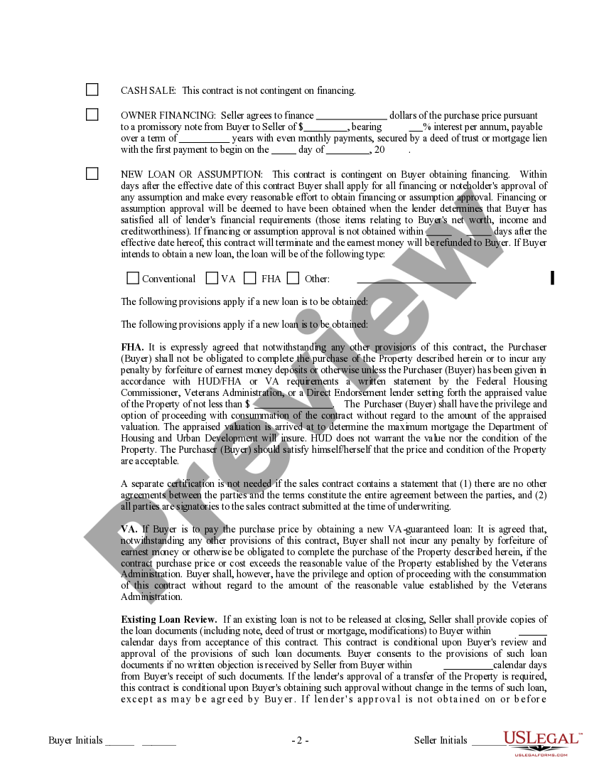 Idaho Contract for Sale and Purchase of Real Estate with No Broker for