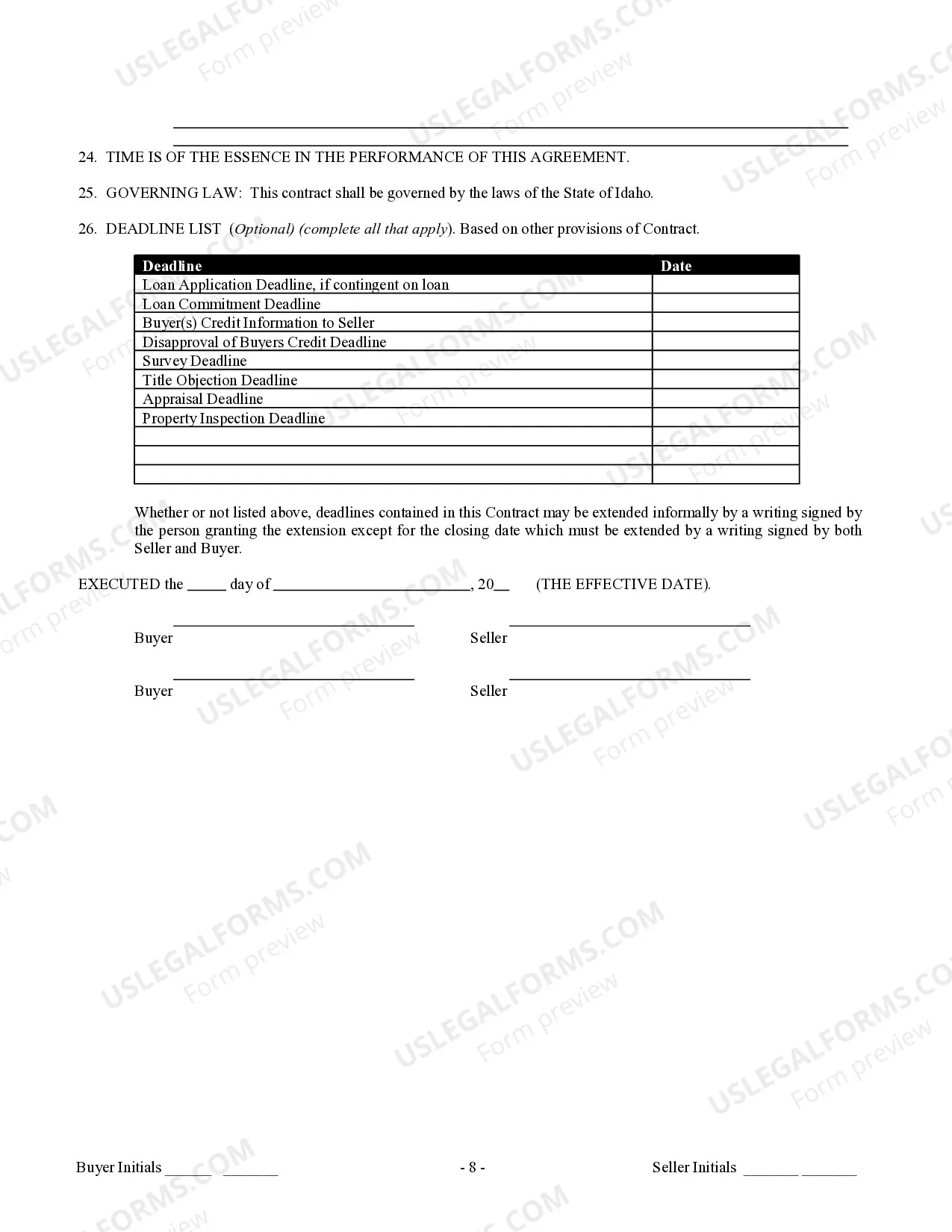 Preview Contract for Sale and Purchase of Real Estate with No Broker for Residential Home Sale Agreement