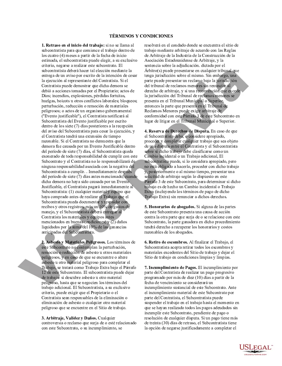 Preview Acuerdo de subcontratista