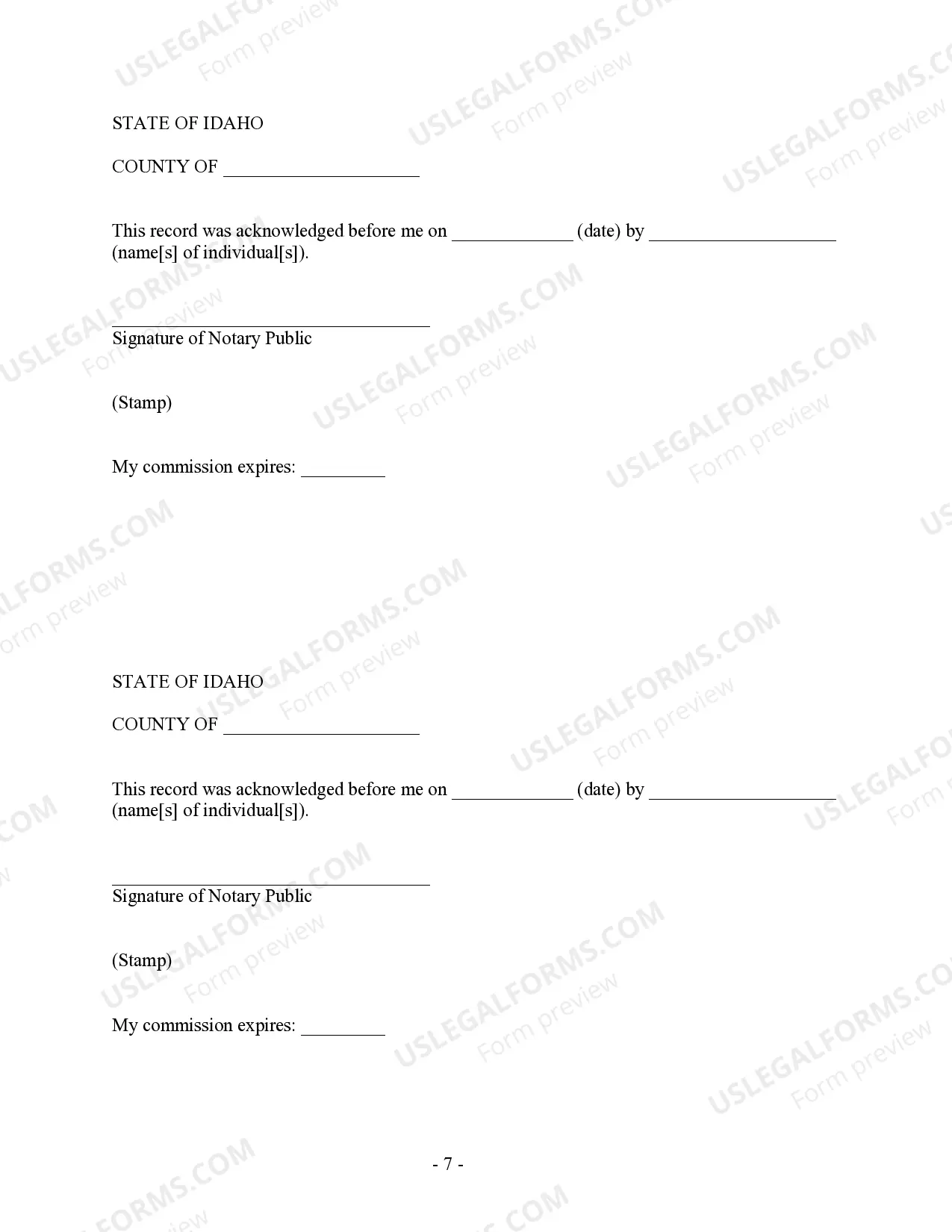 Preview Idaho Prenuptial Premarital Agreement - Uniform Premarital Agreement Act - with Financial Statements