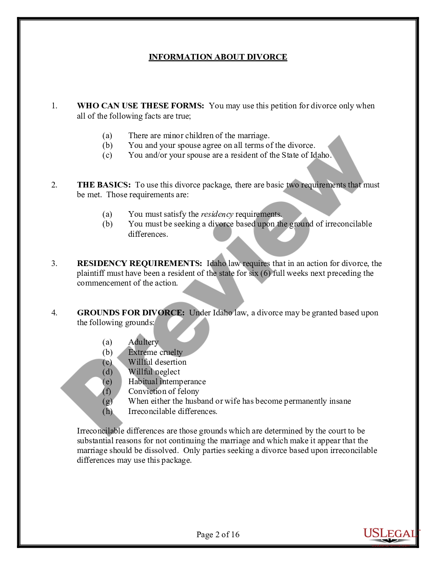 idaho no uncontested divorce idaho us legal forms