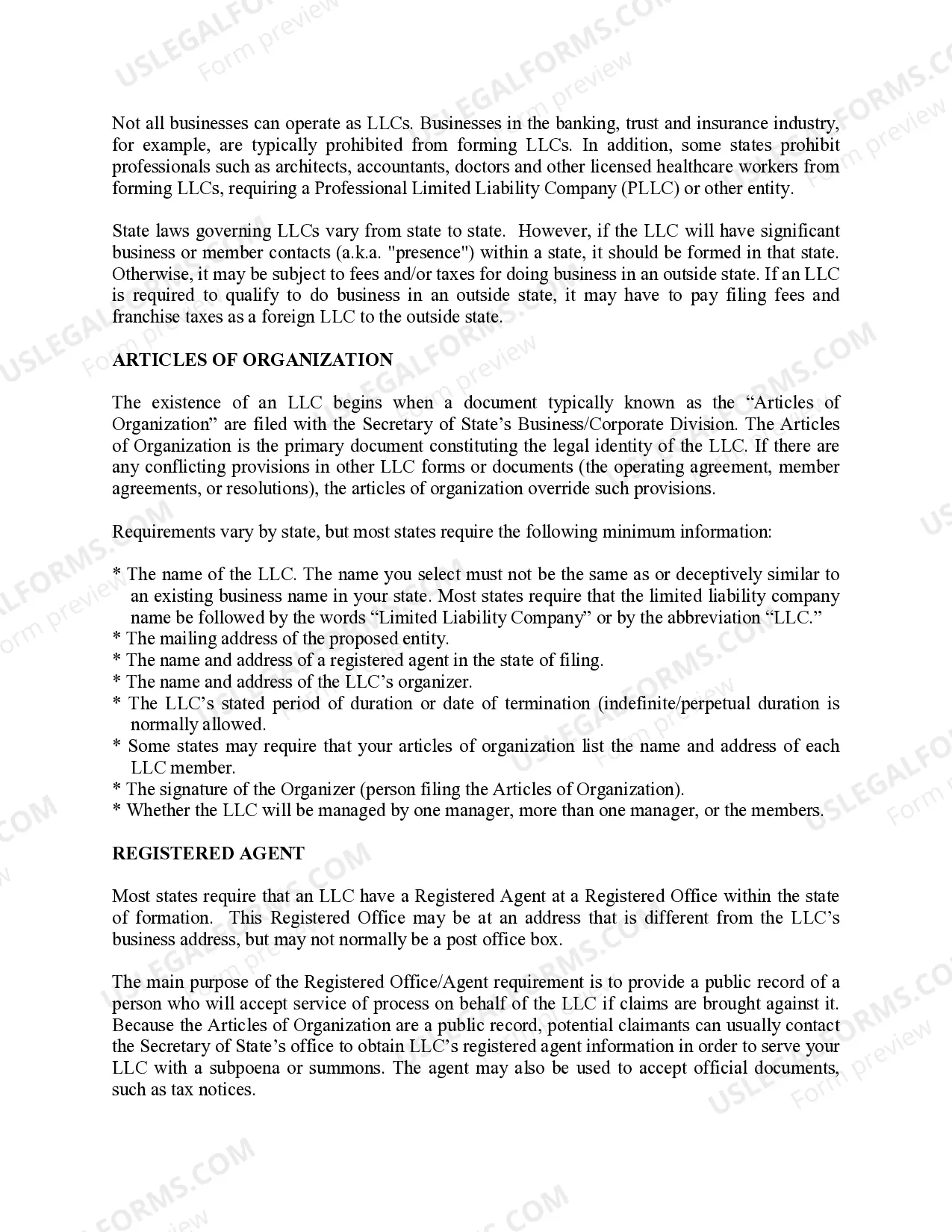 Preview Idaho Limited Liability Company LLC Formation Package