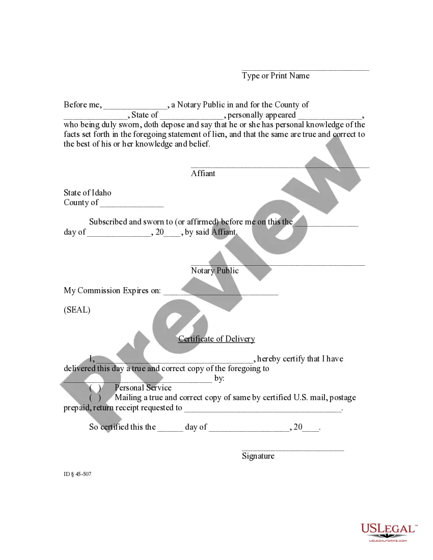 Get Claim of Lien by Individual Preview Claim of Lien by Individual