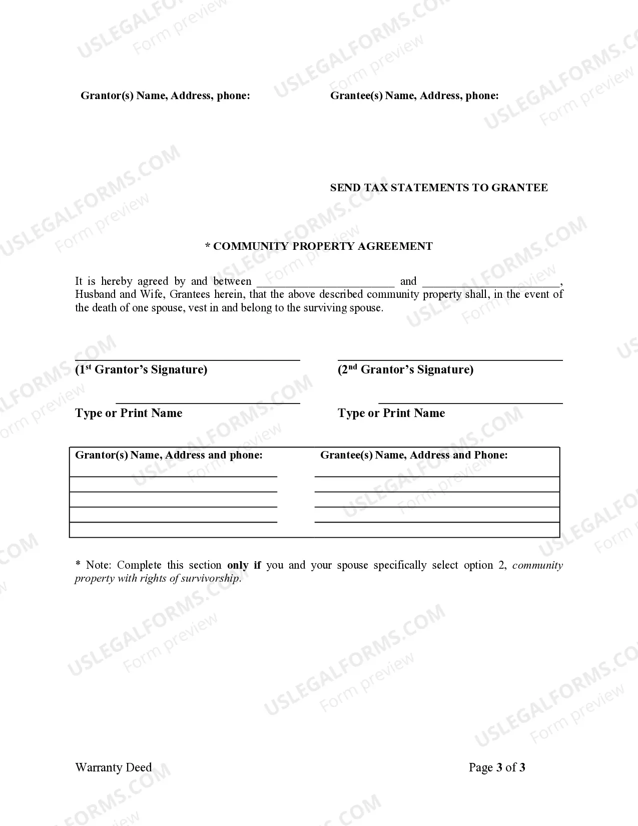 Preview Warranty Deed from Corporation to Husband and Wife