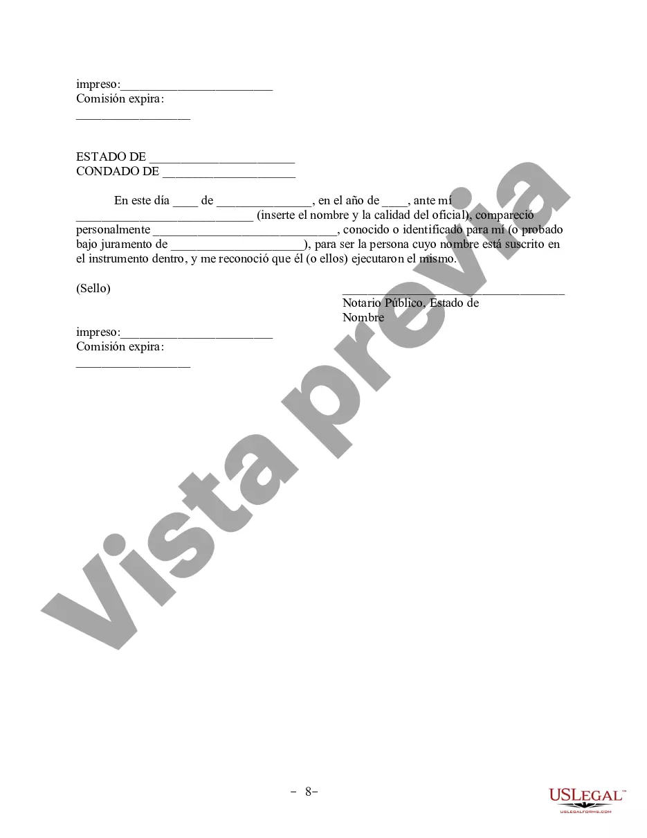 Preview Acuerdo de propiedad posnupcial - Idaho