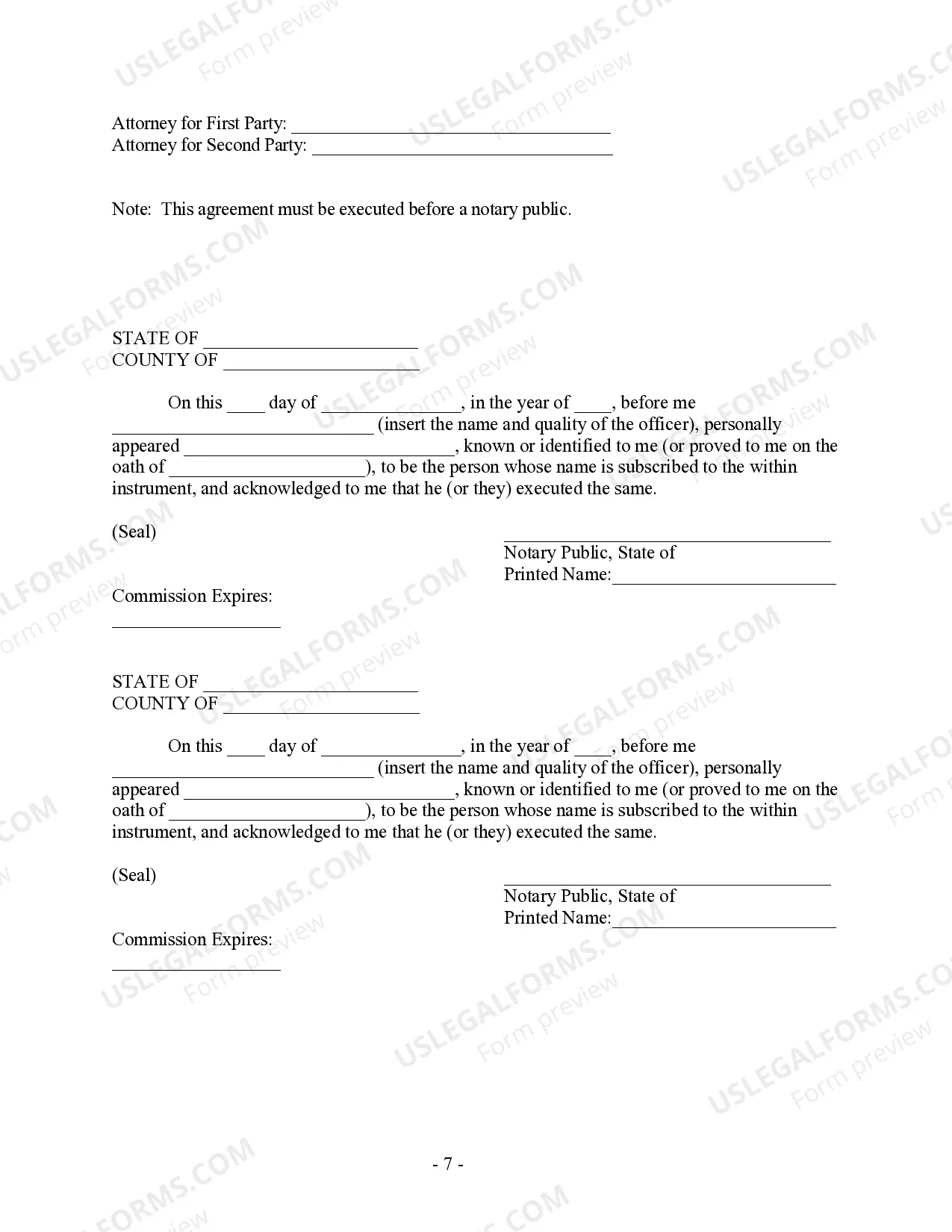 Preview Postnuptial Property Agreement