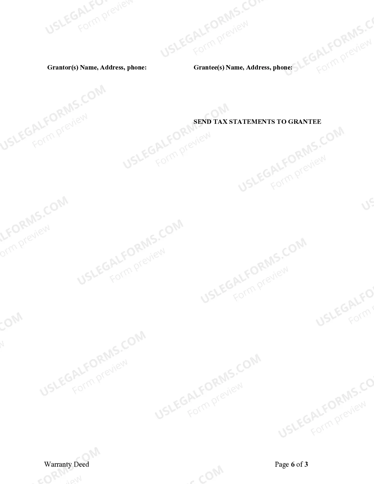 Preview Warranty Deed to Child Reserving a Life Estate in the Parents