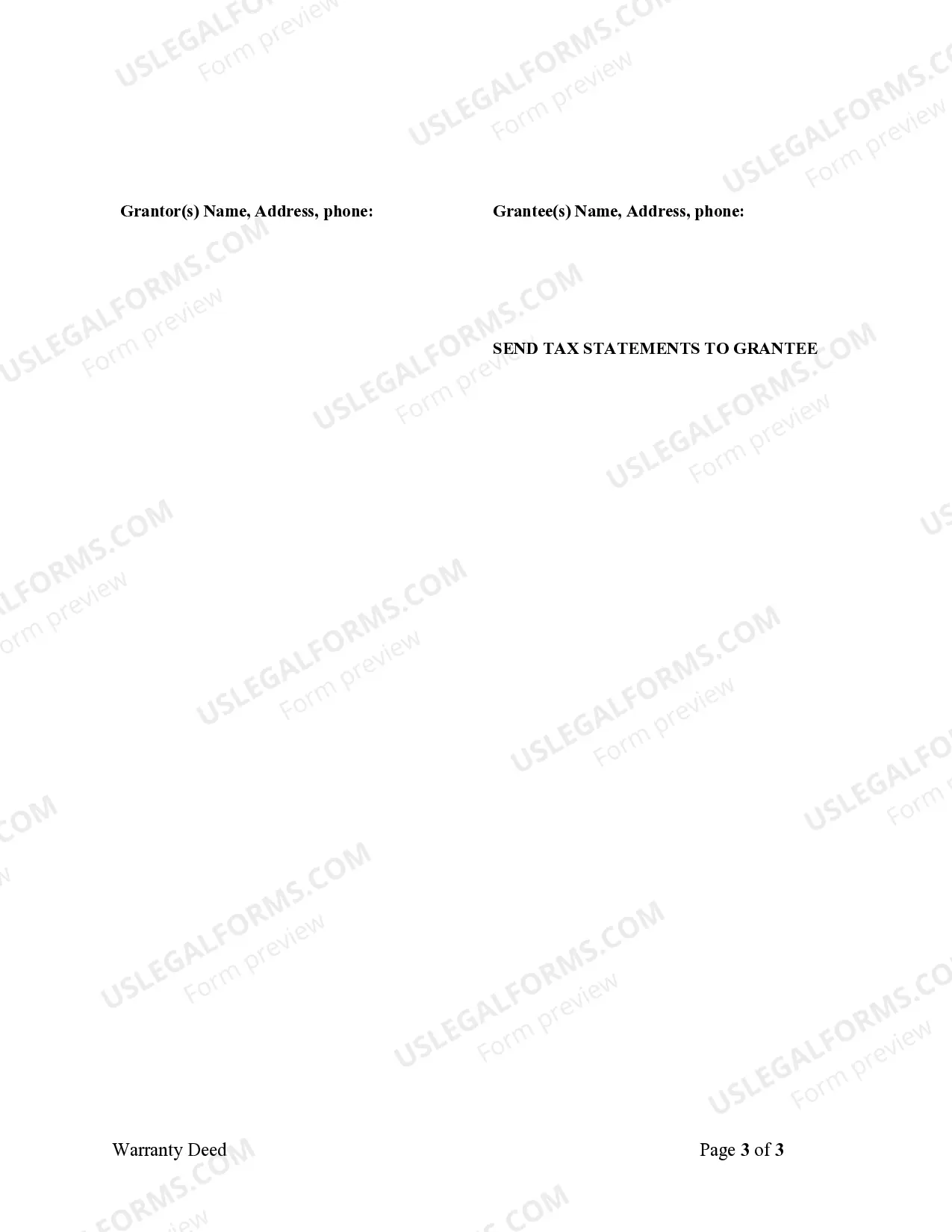 Preview Warranty Deed from two Individuals to Corporation