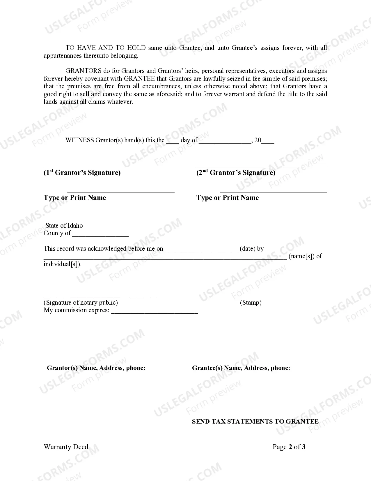 Preview Warranty Deed from Husband and Wife to Corporation