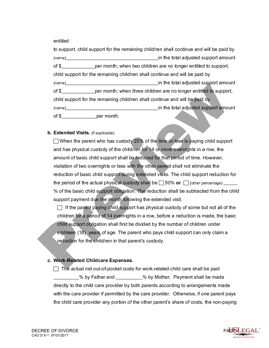 page 3 Decree of Divorce preview